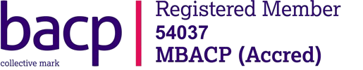 BACP accredited member logo.